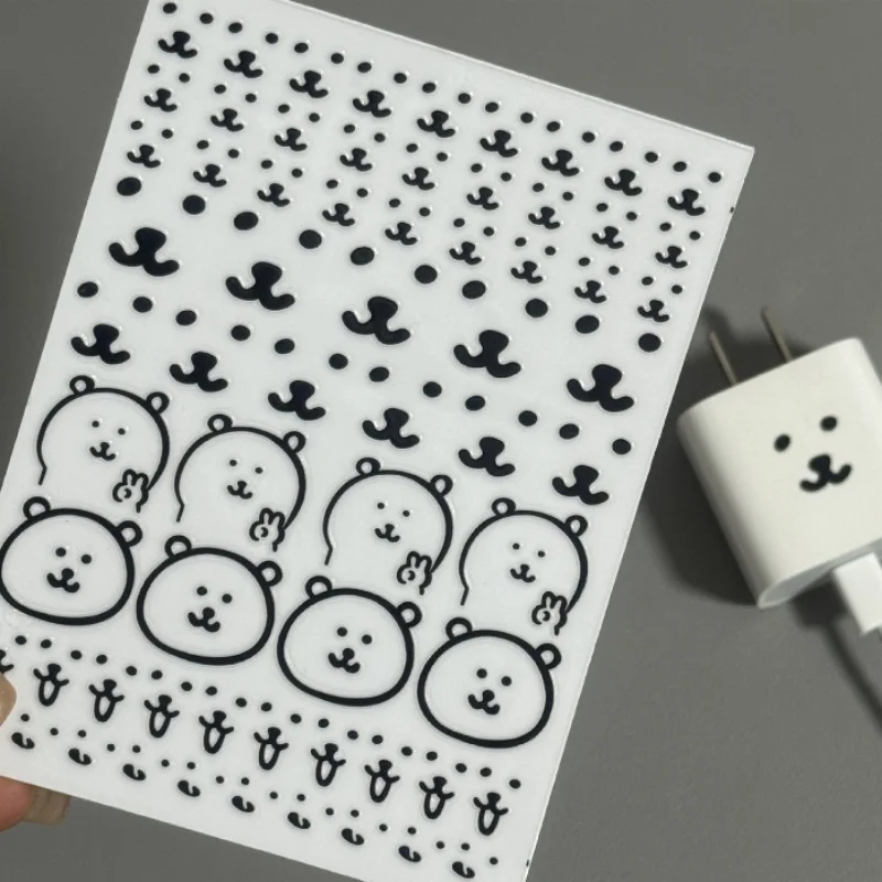 Best Tablet Accessories - สติกเกอร์ริลัคคุมะ สติกเกอร์น่ารักตลกๆ นากาโนะ โนะ คุมะ สติกเกอร์กันน้ำสำหรับแท็บเล็ต