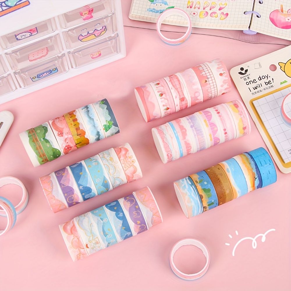 Drawing Tablet Pen Accessories - ส่ง6แบบสุ่มภาพวาดติดเพชรแบบ DIY ขอบกาวเทปกันสกปรกสติกเกอร์เครื่องมืออุปกรณ์กระดาษกาวร่างงานศิลปะ