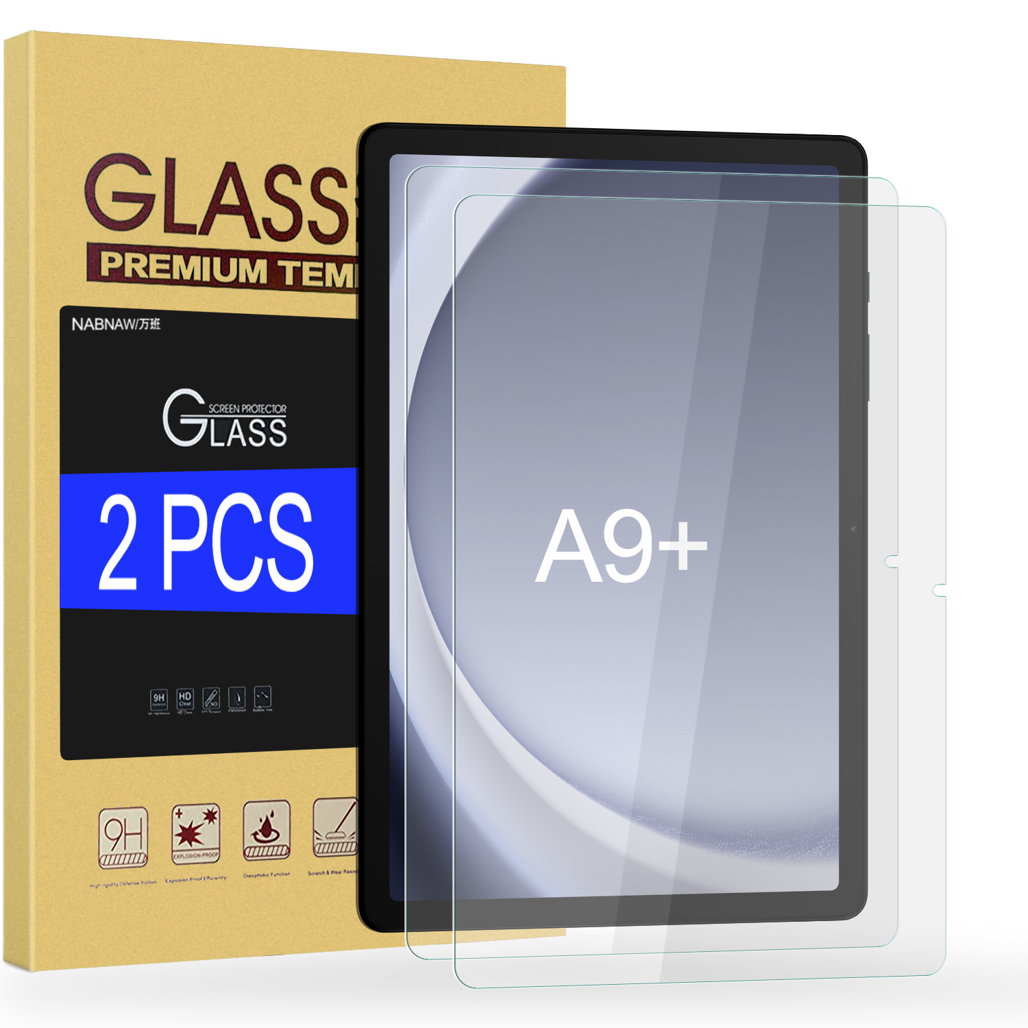 Tablet Accessories For Samsung - 2 ชิ้น HD Scratch Proof Screen