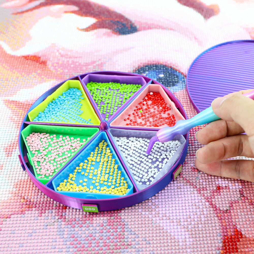 Drawing Tablet Pen Accessories - ถาดจัดระเบียบลูกปัดหมุนได้ ถาดสำหรับงานเพชร ถาดคัดแยกเพชร อุปกรณ์และเครื่องมือสำหรับงานเพชรสำหรับผู้ใหญ่