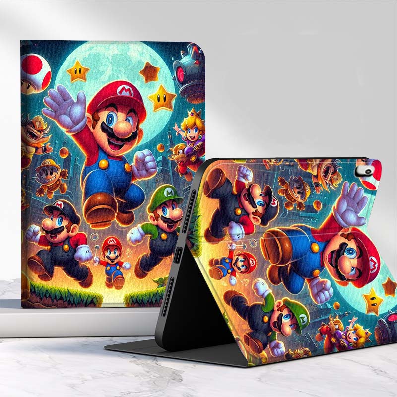 Remarkable Tablet Accessories - เคสแท็บเล็ตลายการ์ตูน M-Marios สำหรับ Samsung Galaxy Tab
