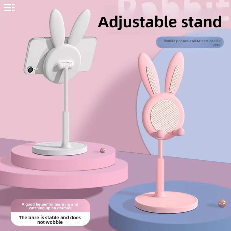 Best Tablet Accessories - แนะนำที่วางโทรศัพท์รูปกระต่ายการ์ตูนยอดนิยม ปรับระดับความสูงได้ ใช้ได้กับแท็บเล็ต เหมาะสำหรับคนขี้เกียจ