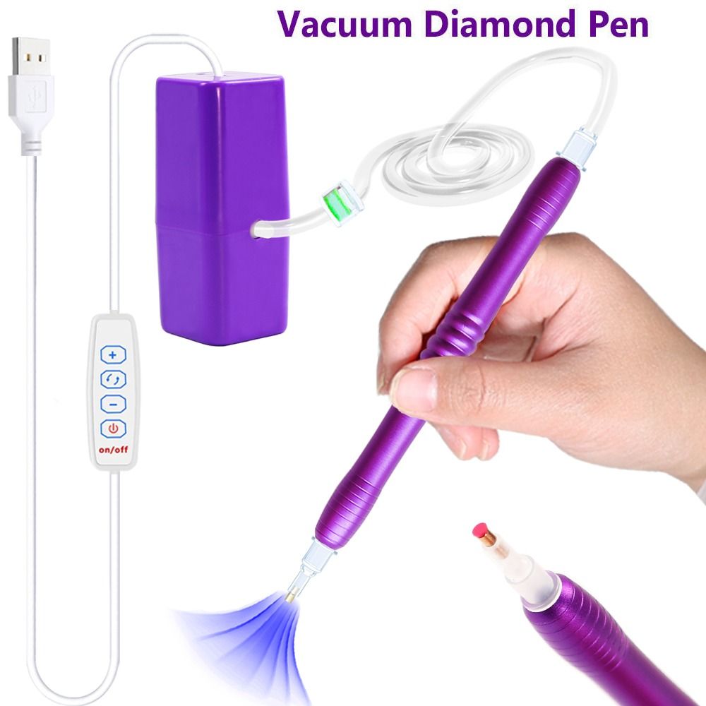 Drawing Tablet Pen Accessories - สูญญากาศไฟฟ้าเพชรภาพวาดชุดปากกา USB Powered เพชรภาพวาดอุปกรณ์ดูดสําหรับ 5D เพชรจิตรกรรมเครื่องมือ