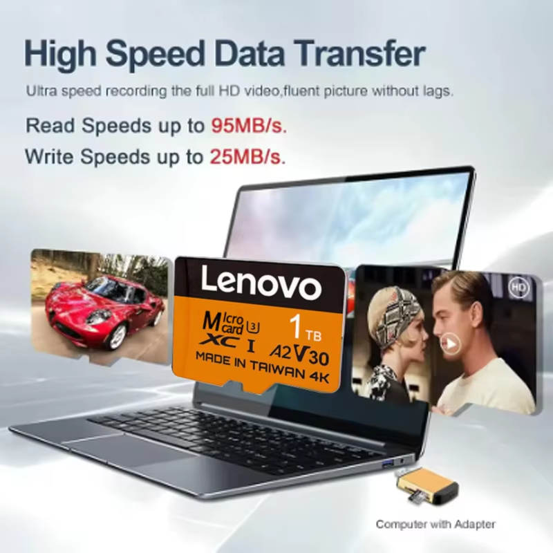 การ์ดหน่วยความจำ Lenovo Secure - Microsd Card Tablet บทวิจารณ์และราคา