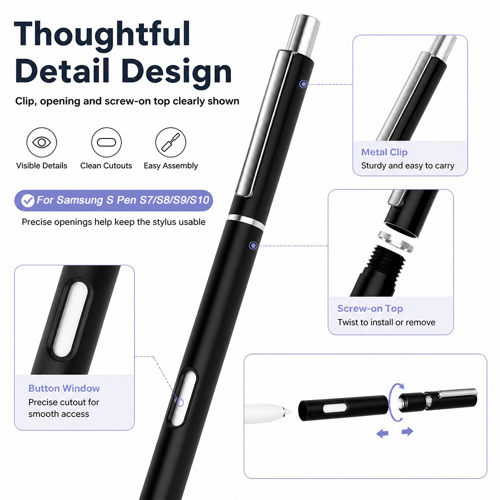เคสปากกา S Pen ใหม่สำหรับ Sams - Samsung Tablet S10 Accessories บทวิจารณ์และราคา