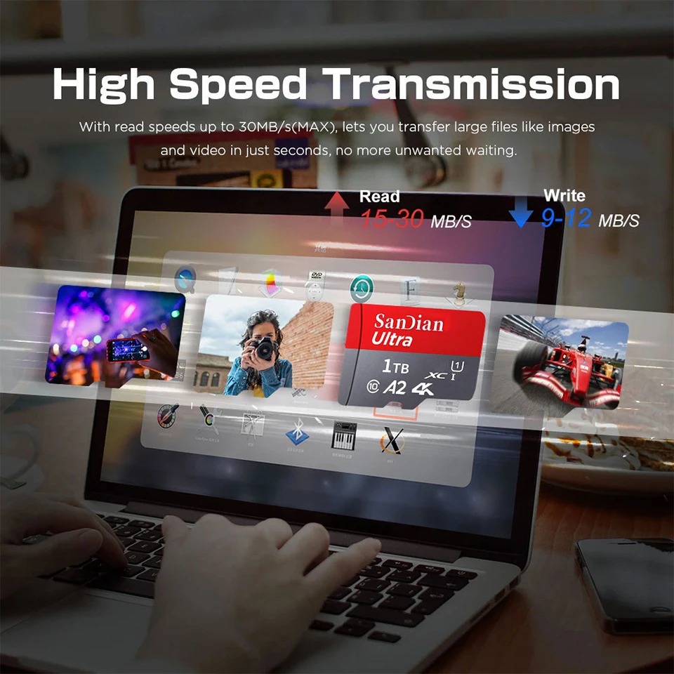 การ์ดหน่วยความจำความเร็วสูง UH - Microsd Card Tablet บทวิจารณ์และราคา