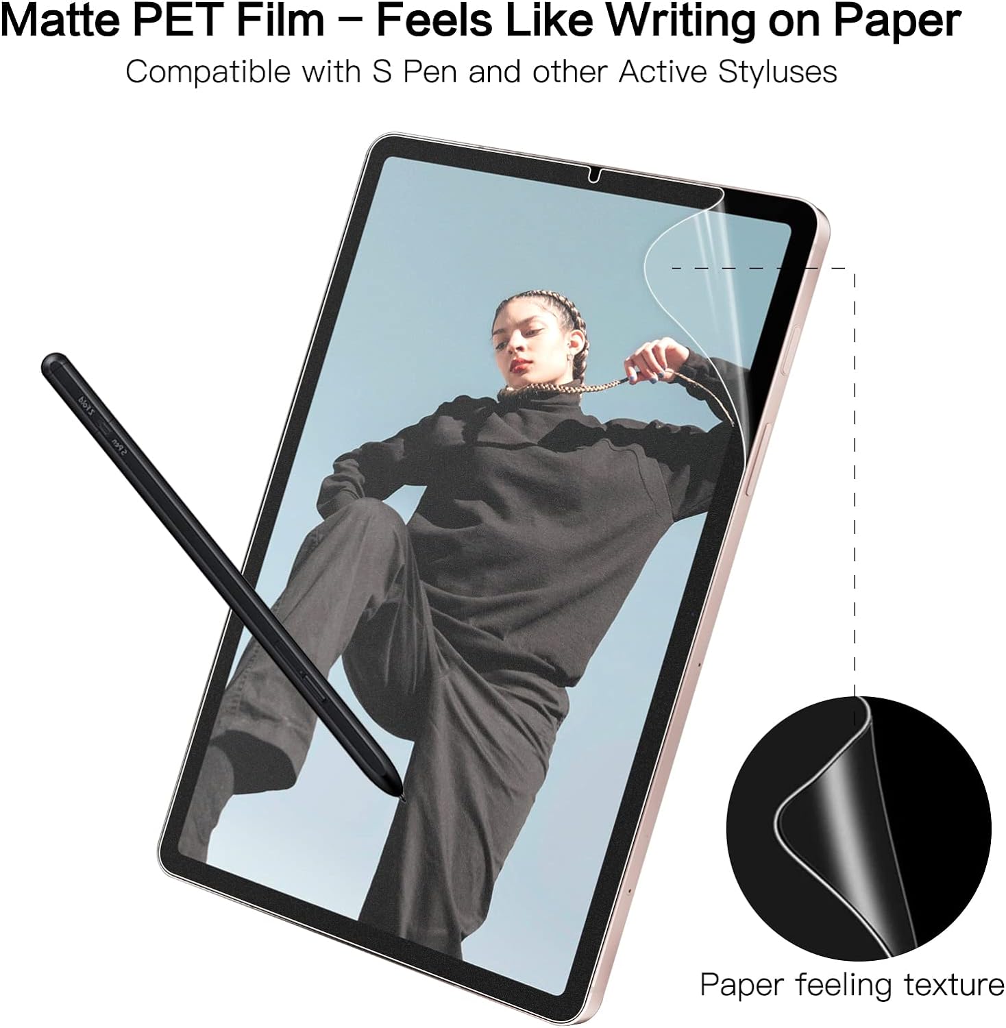3pcs Matte กระดาษฟิล์มป้องกันห - Tablet Accessories For Samsung บทวิจารณ์และราคา