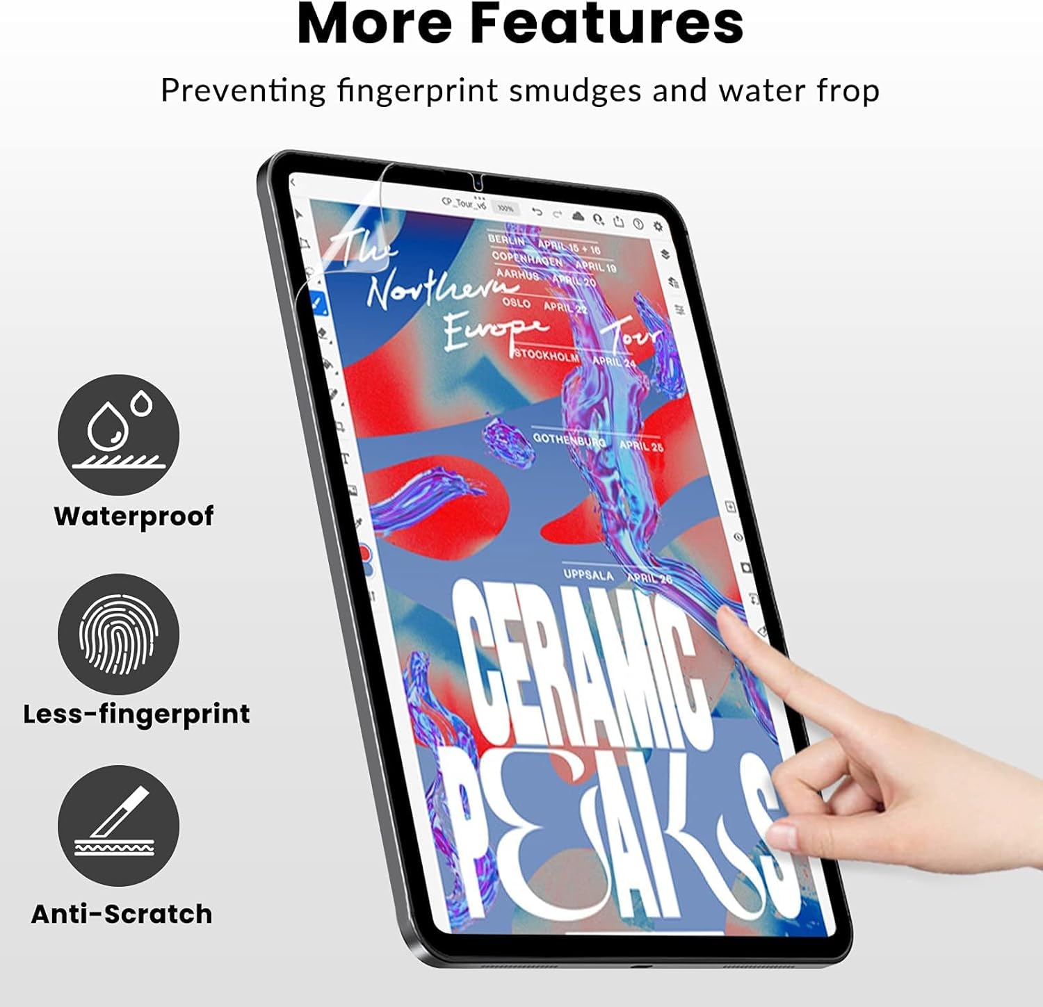 2 ชิ้นเช่นเดียวกับกระดาษป้องกั - Samsung Tablet S10 Accessories บทวิจารณ์และราคา